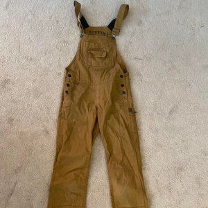 Women's Brown Carpenter Overalls - Tan Work Jumpsuit
